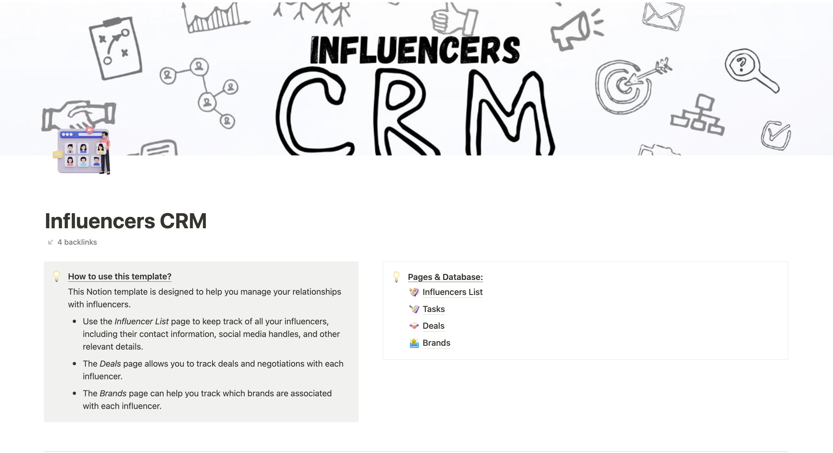 CRM for Influencers and Deals Management - Stay on top of your influencer game with our innovative CRM media 2