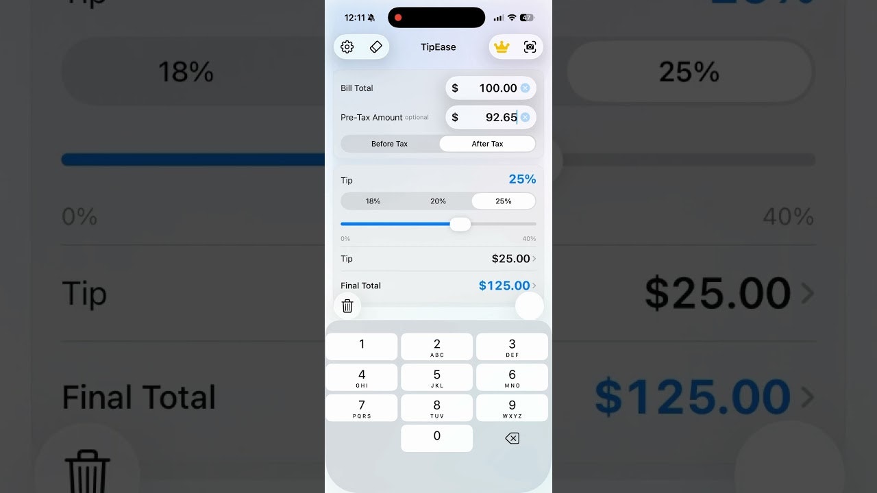 TipEase Calculator gallery image