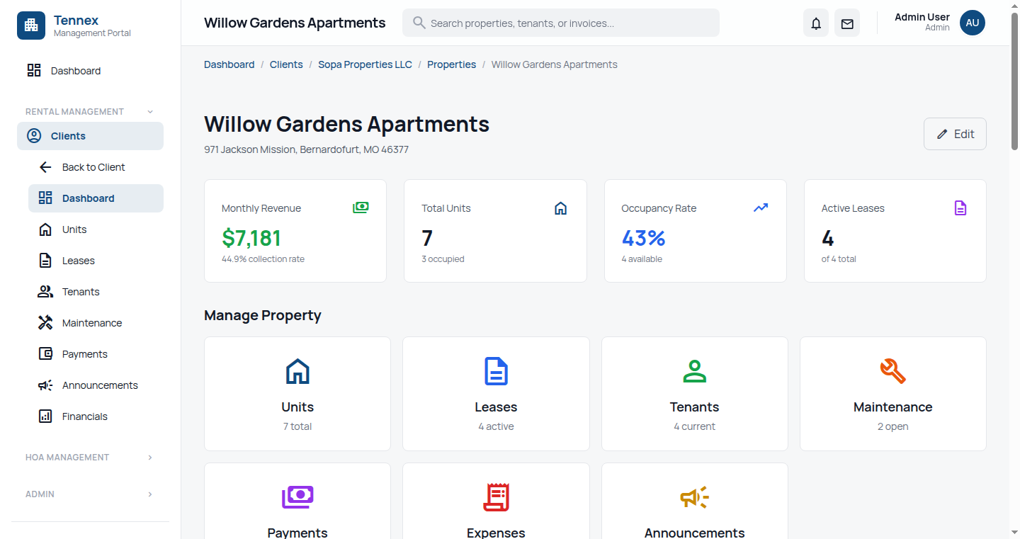 Tennex - Screenshot 2 showing product features and functionality
