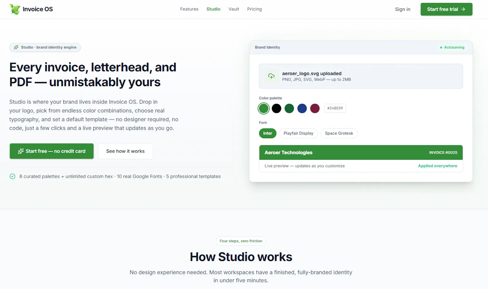 Invoice OS screenshot 3