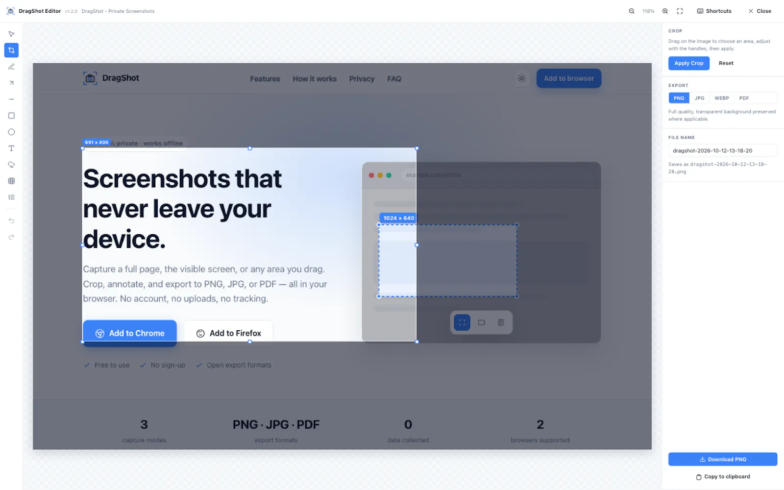 Full Page Screenshot-DragShot screenshot 4