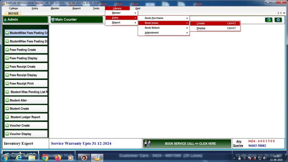 Partum Education Management Software - Screenshot 2 showing product features and functionality