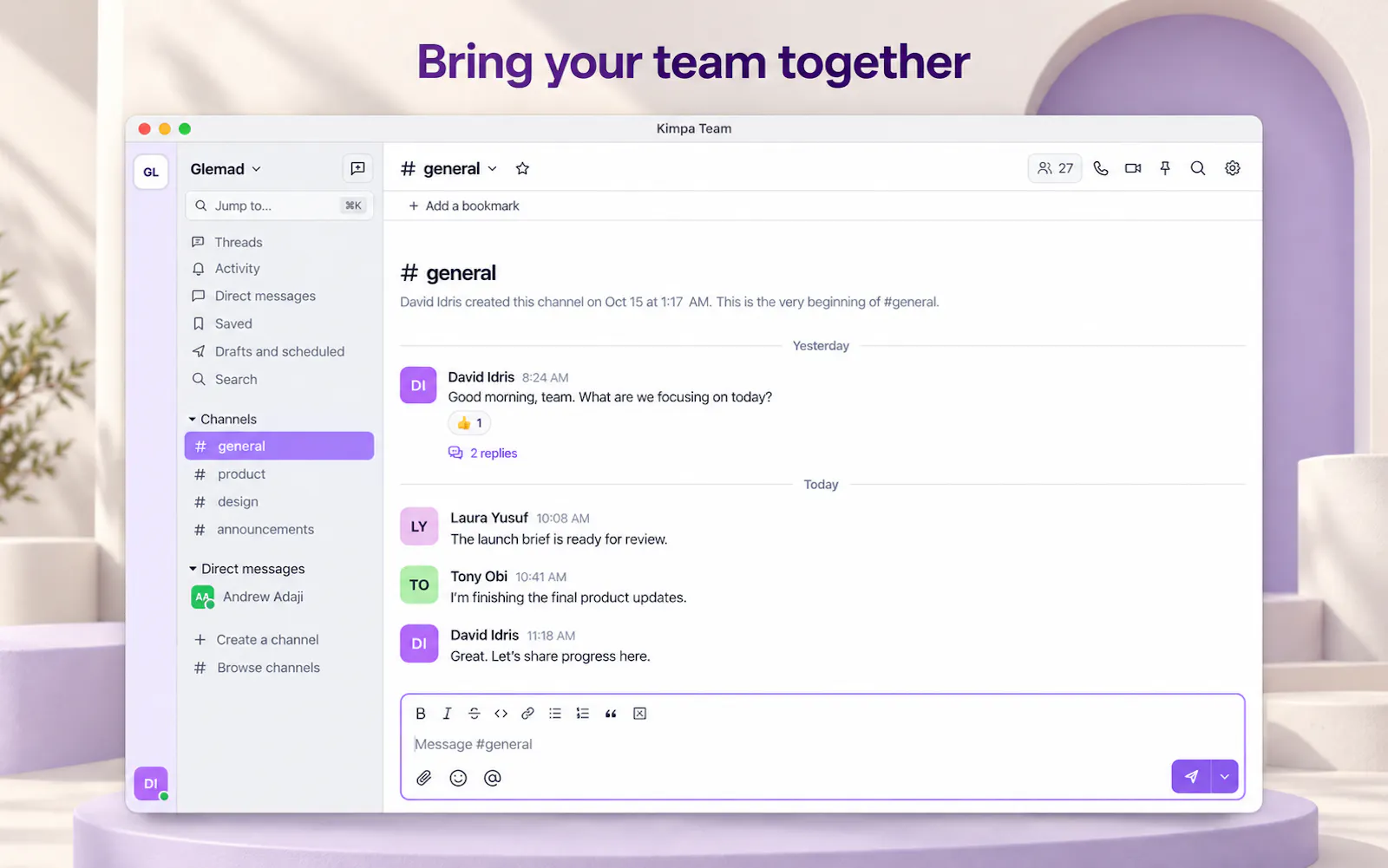 Kimpa Workspace for Business screenshot 2