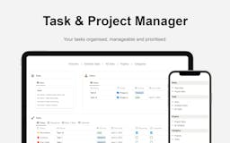 Task & Project Manager Notion Template media 2