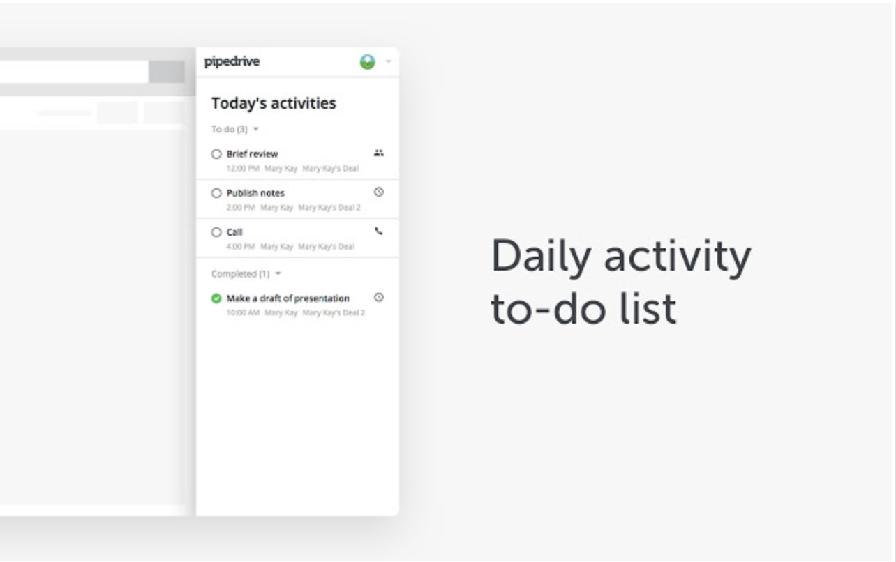 Pipedrive Gmail extension gallery image