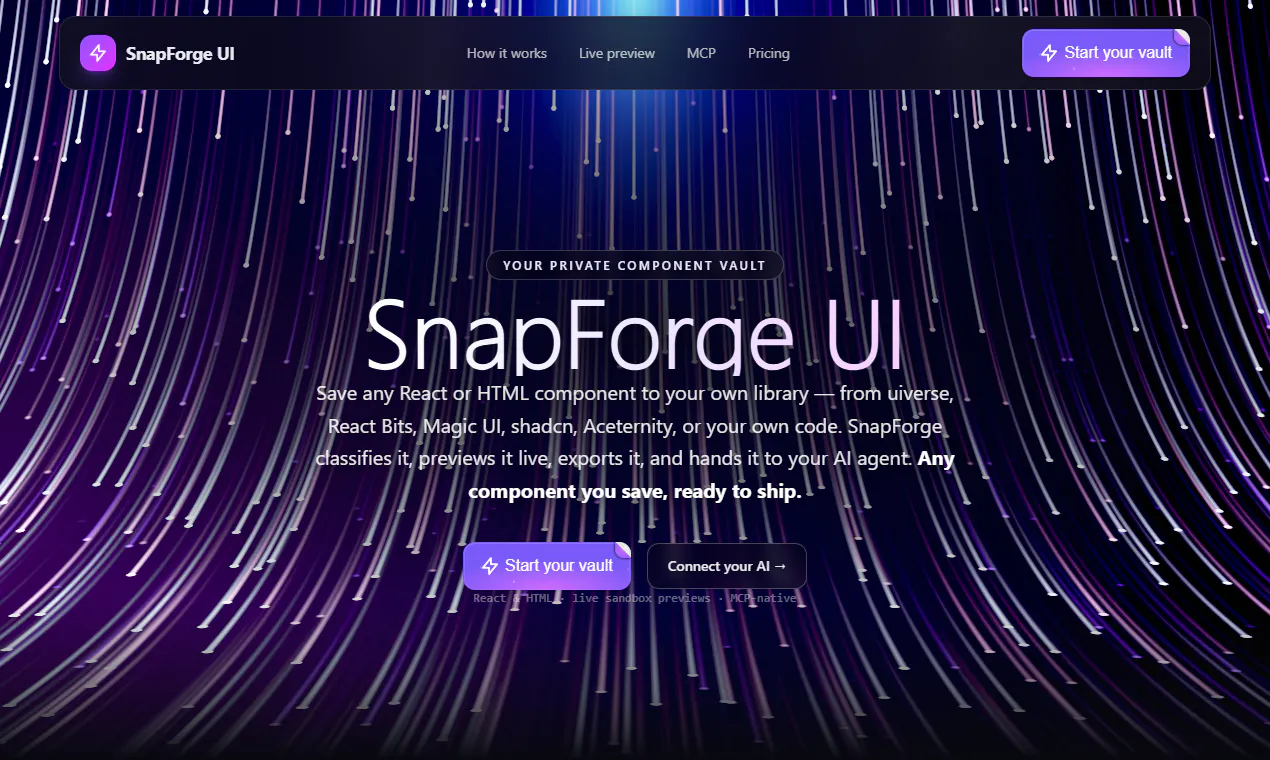 SnapForge UI gallery image