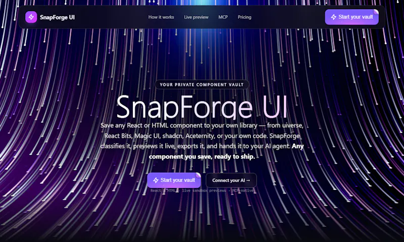 SnapForge UI screenshot 1