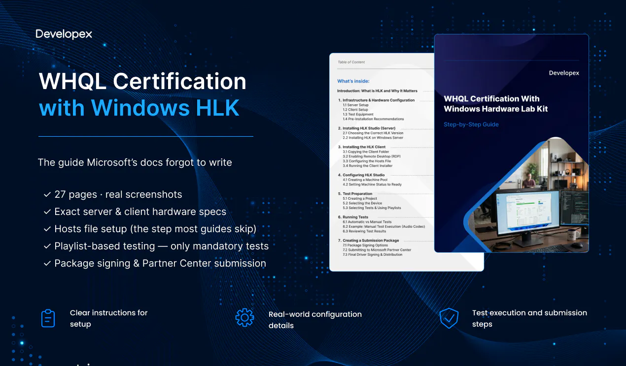 WHQL Certification Guide with HLK gallery image
