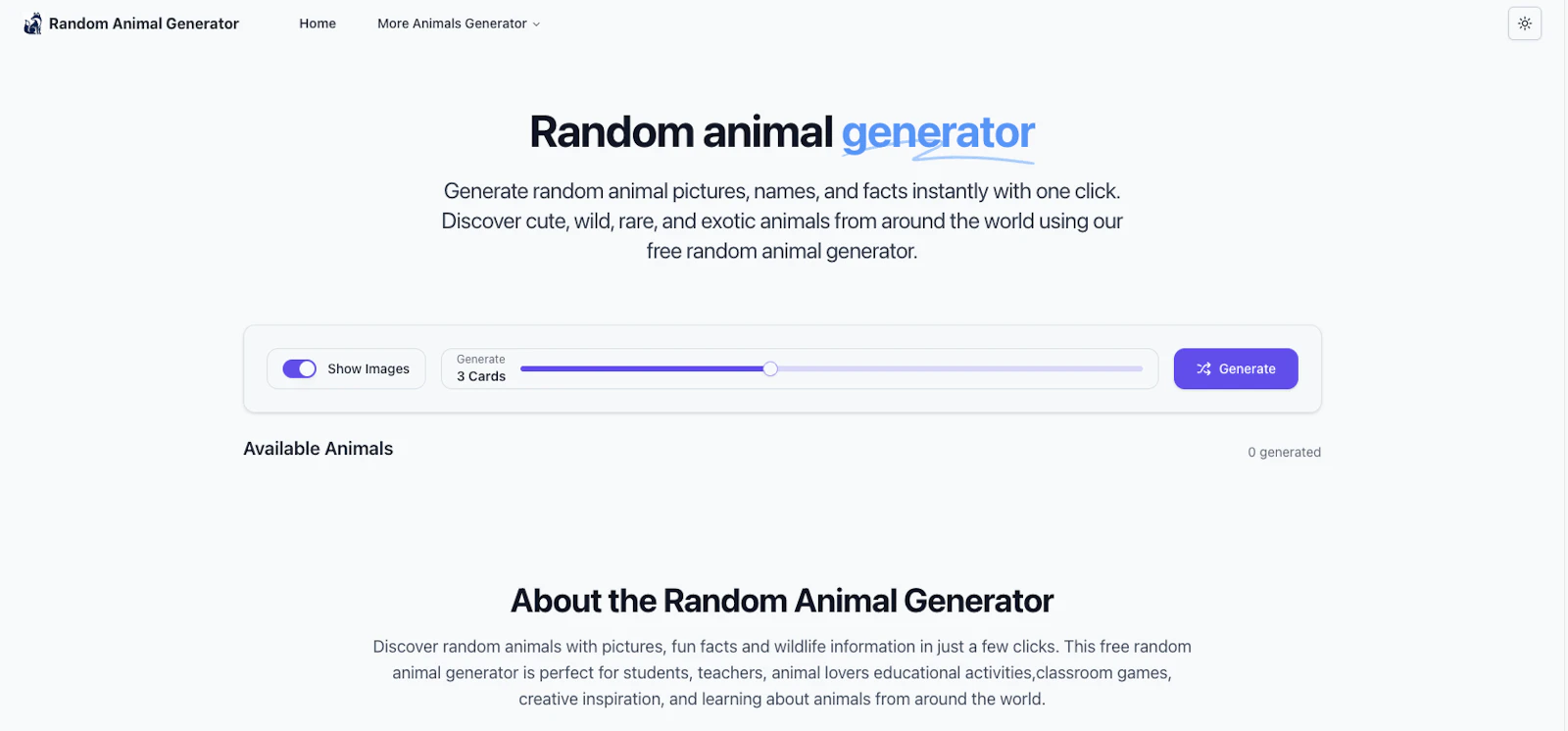 Random Animal Generator screenshot 1