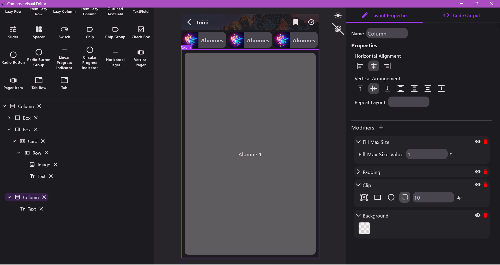 Compose Visual Editor gallery image