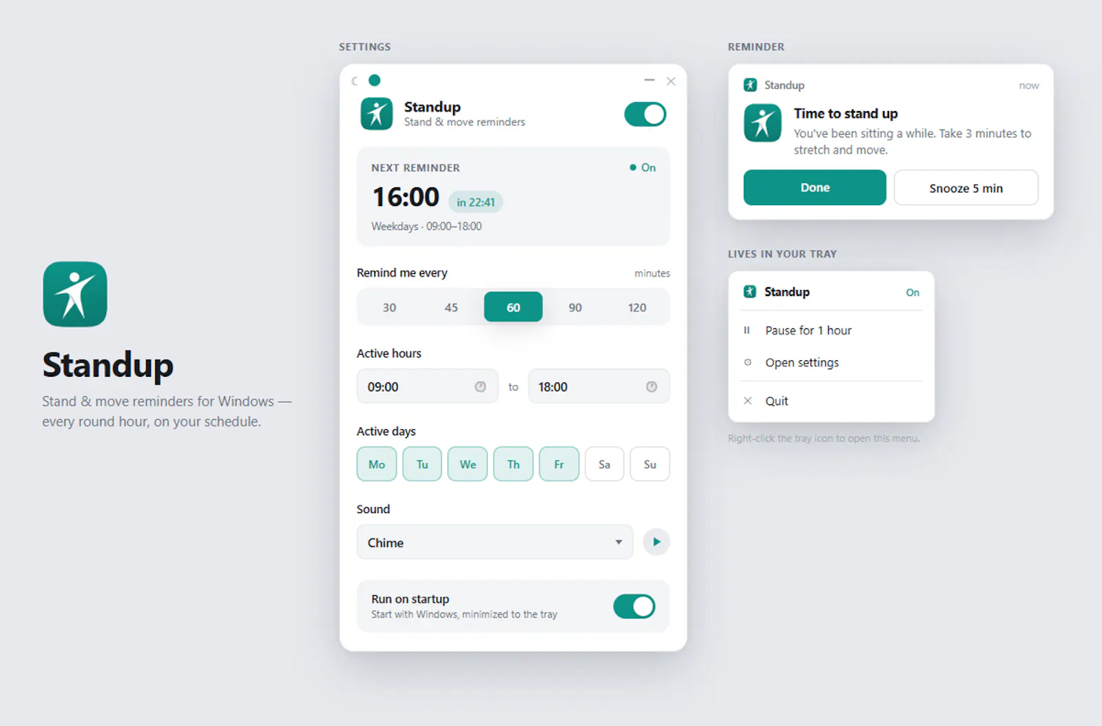 Standup screenshot 1