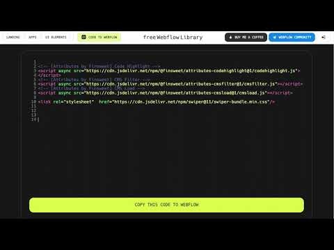 Free Webflow code embeds gallery image