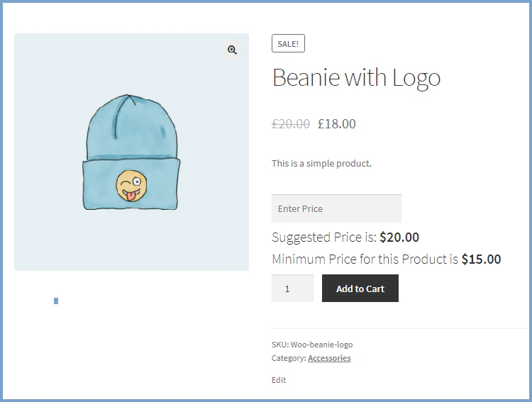 woocommerce custom price