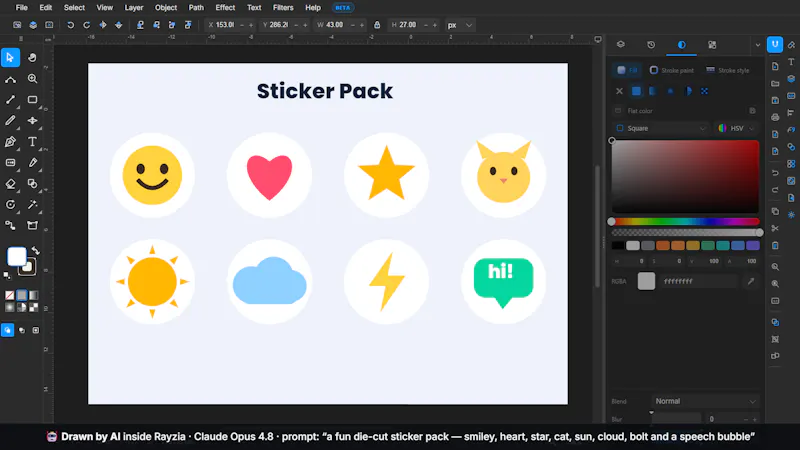 Rayzia AI Agent Vector Editor screenshot 6