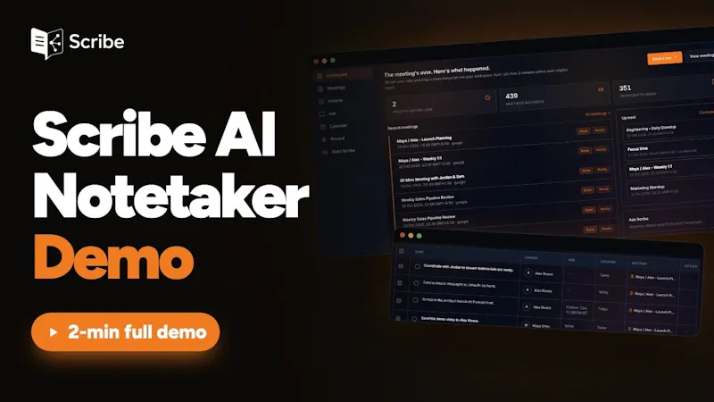 Scribe by AI Xccelerate screenshot 1 (video preview)