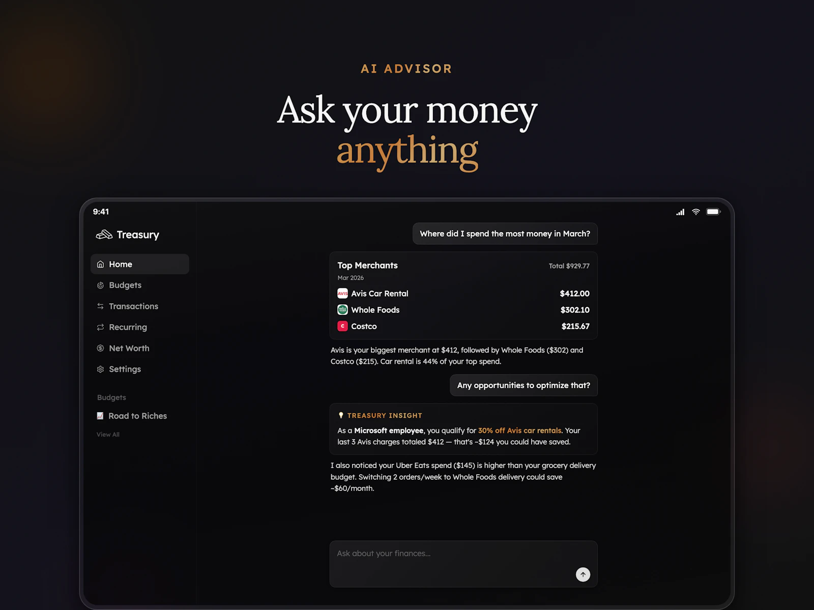 Treasury screenshot 3