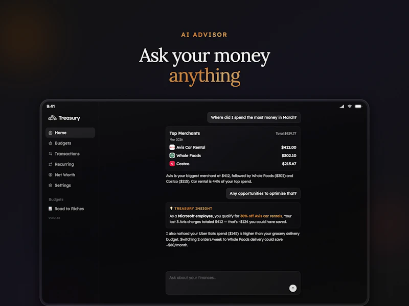 Treasury screenshot 3
