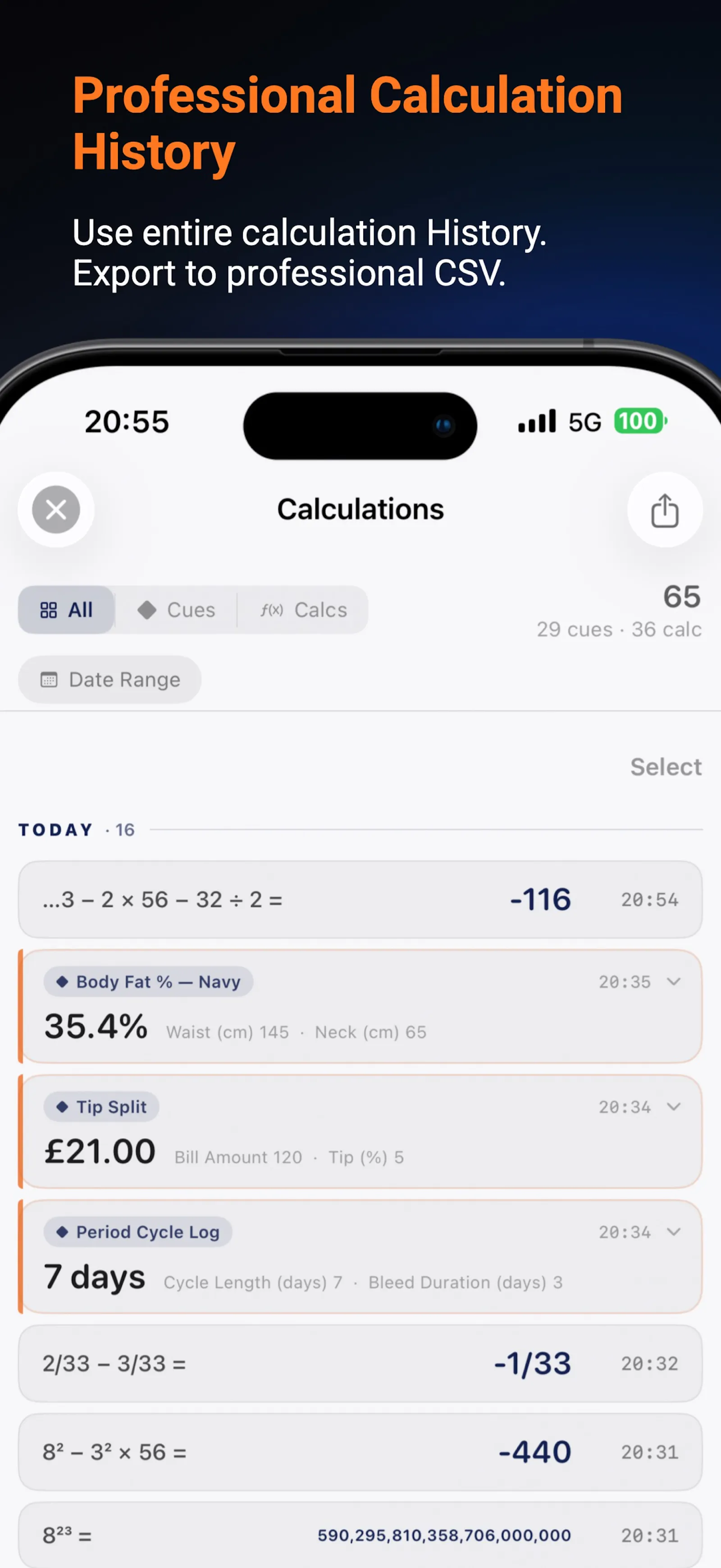 CueCalc screenshot 3