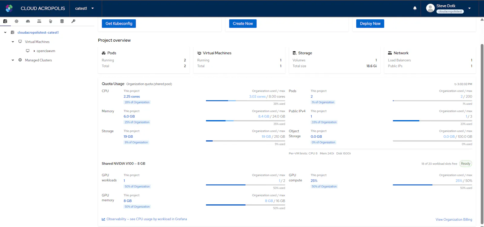 Cloud Acropolis Kubernetes screenshot 4