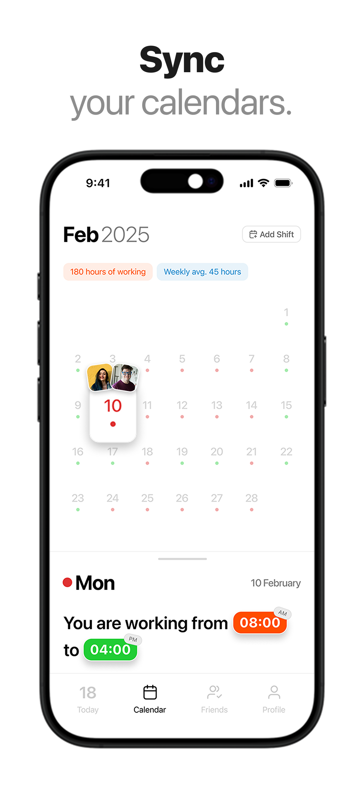 وسائط Shiftmate - تتبع التحول الاجتماعي 3