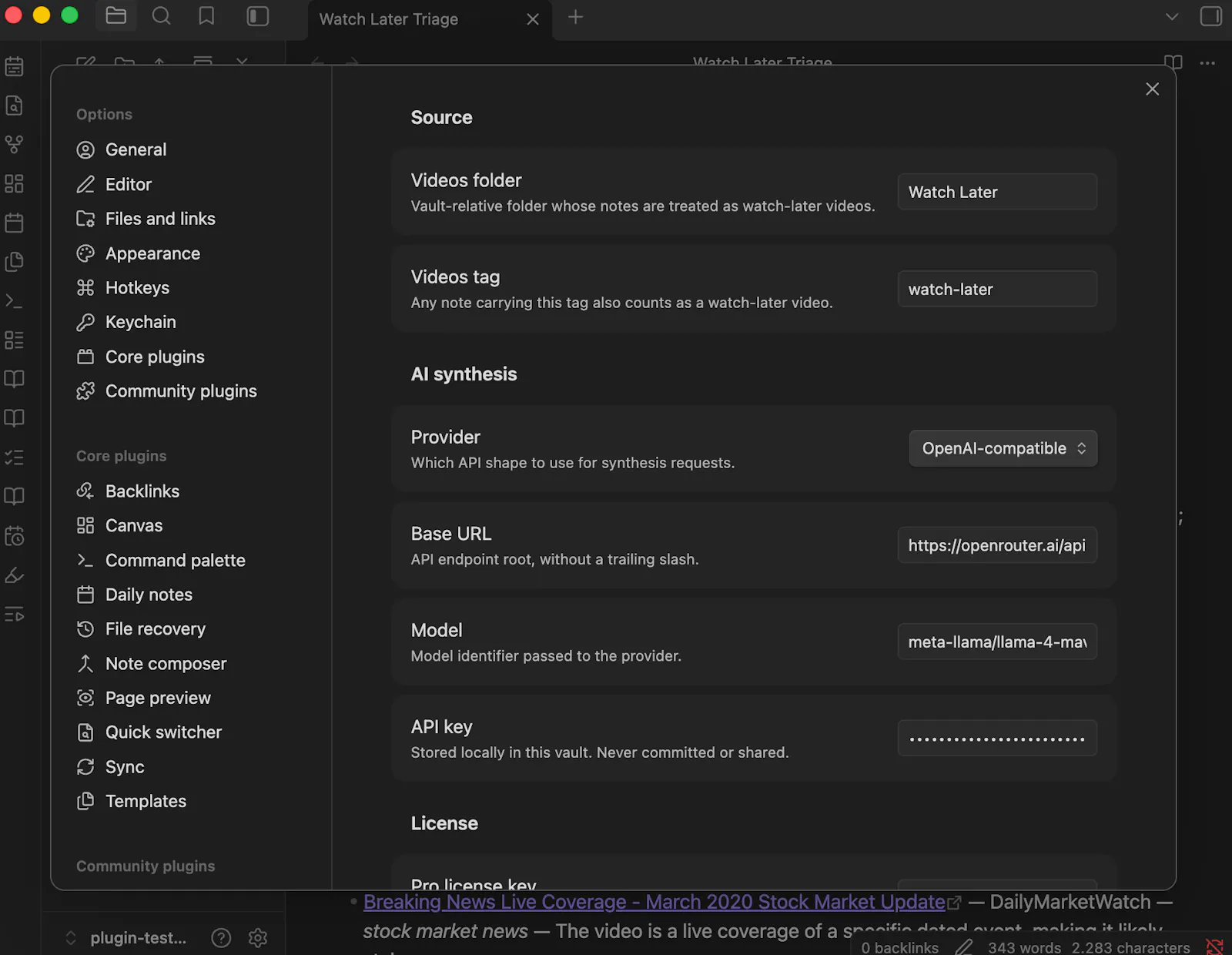 Watch Later Synthesizer screenshot 2