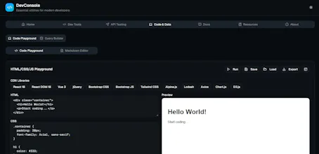 DevConsole gallery image