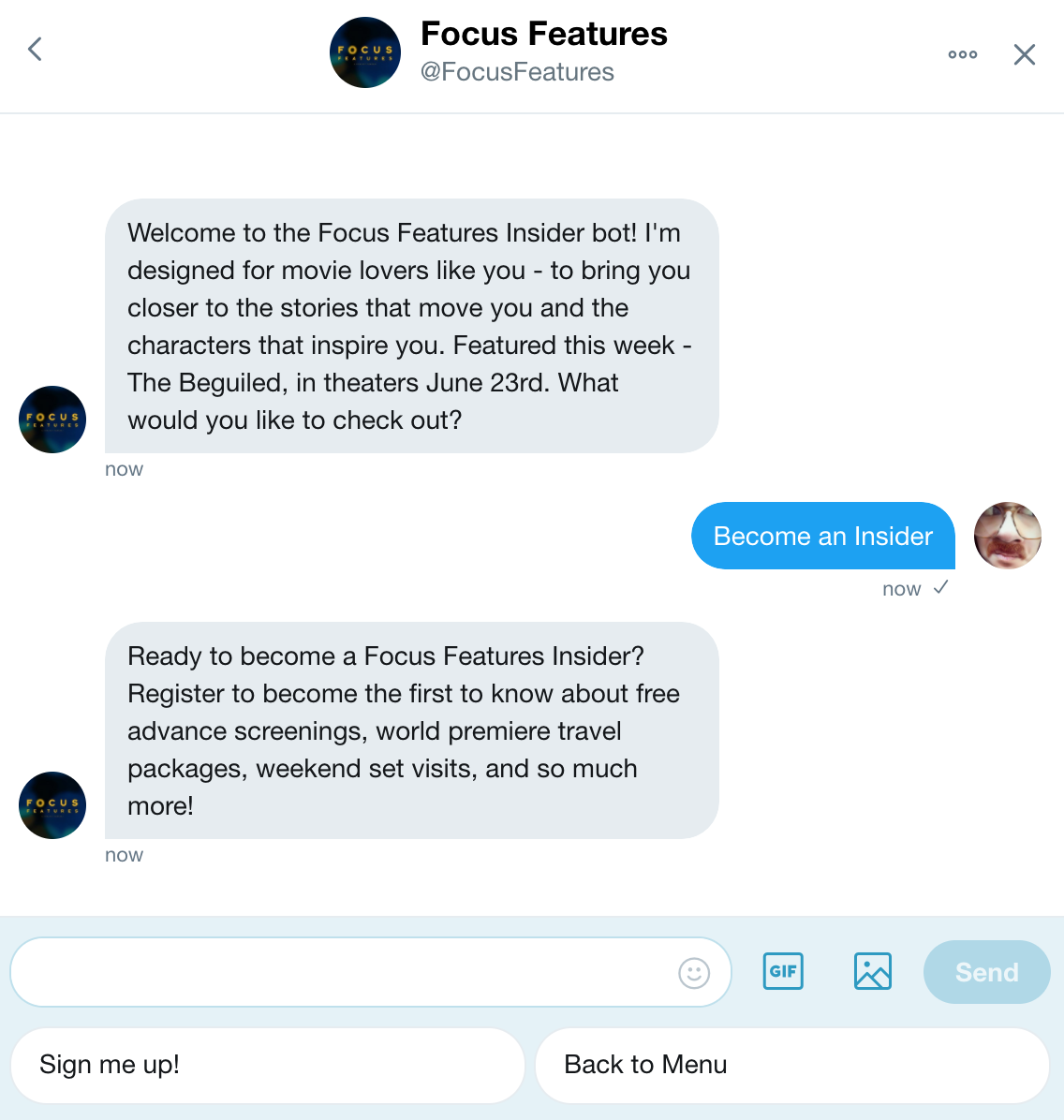 Focus Features DM Bot gallery image