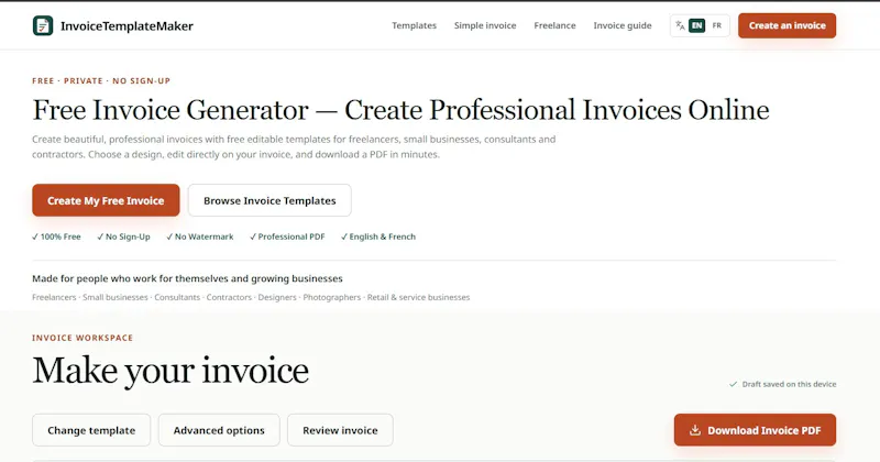 Invoice Template Maker screenshot 3