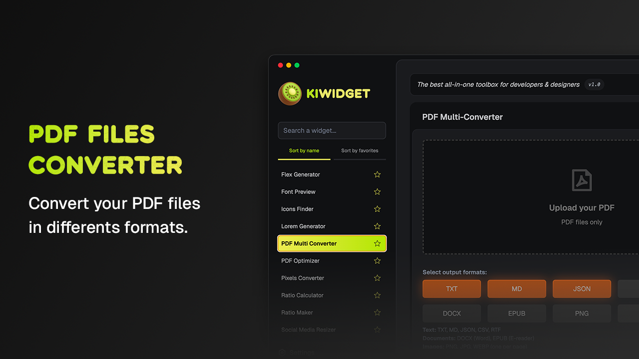 Kiwidget v1.3.0 gallery image