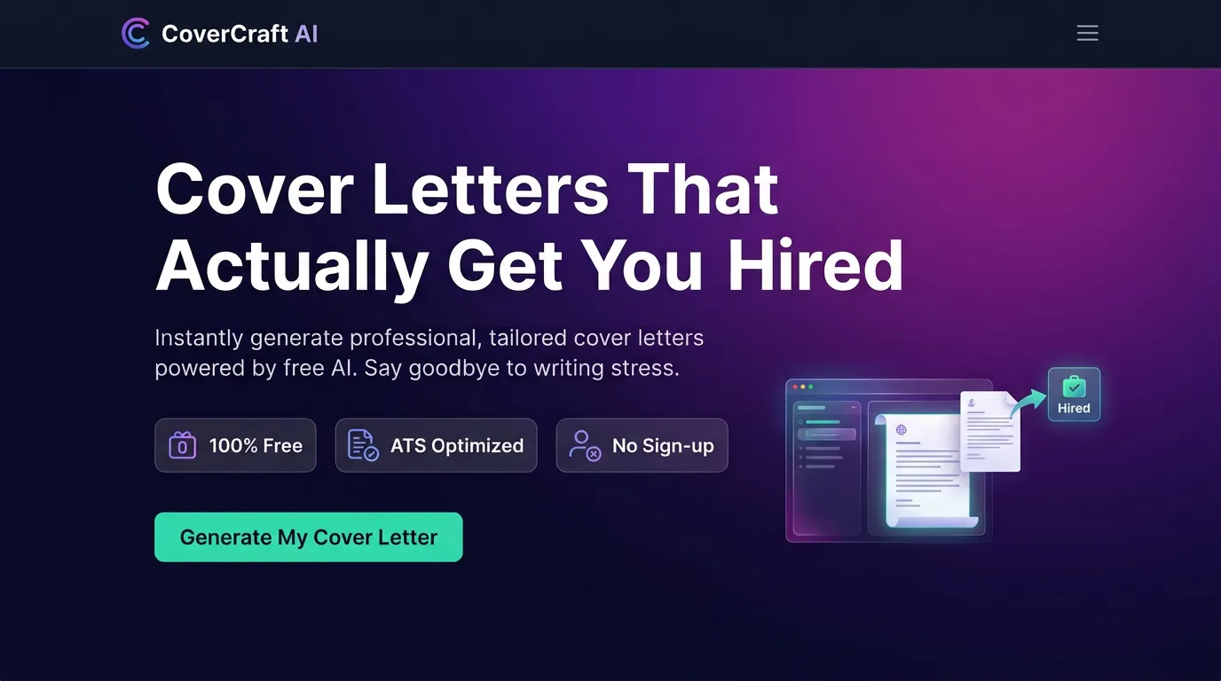 CoverCraft AI screenshot