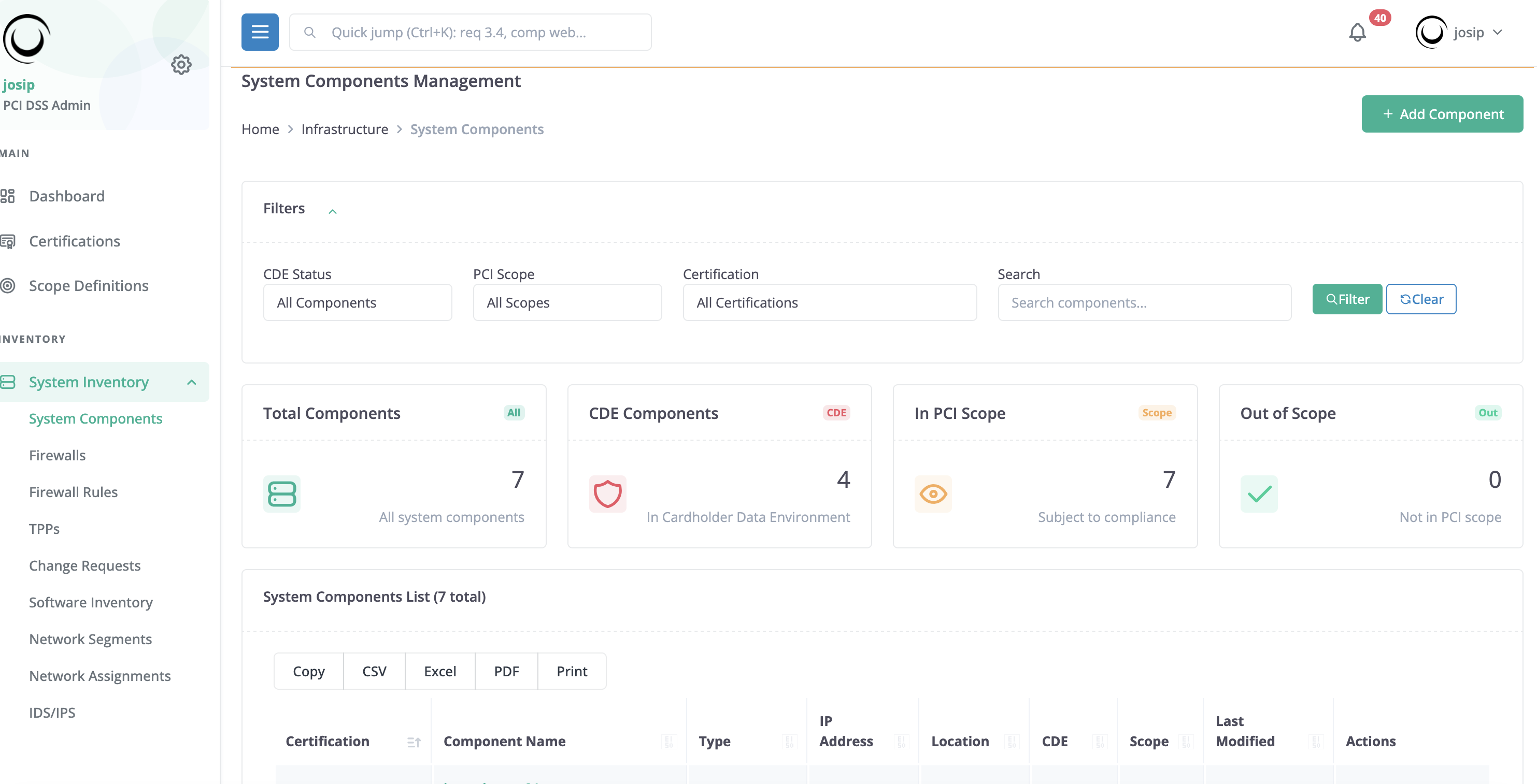 PCIDSS Dashboard gallery image