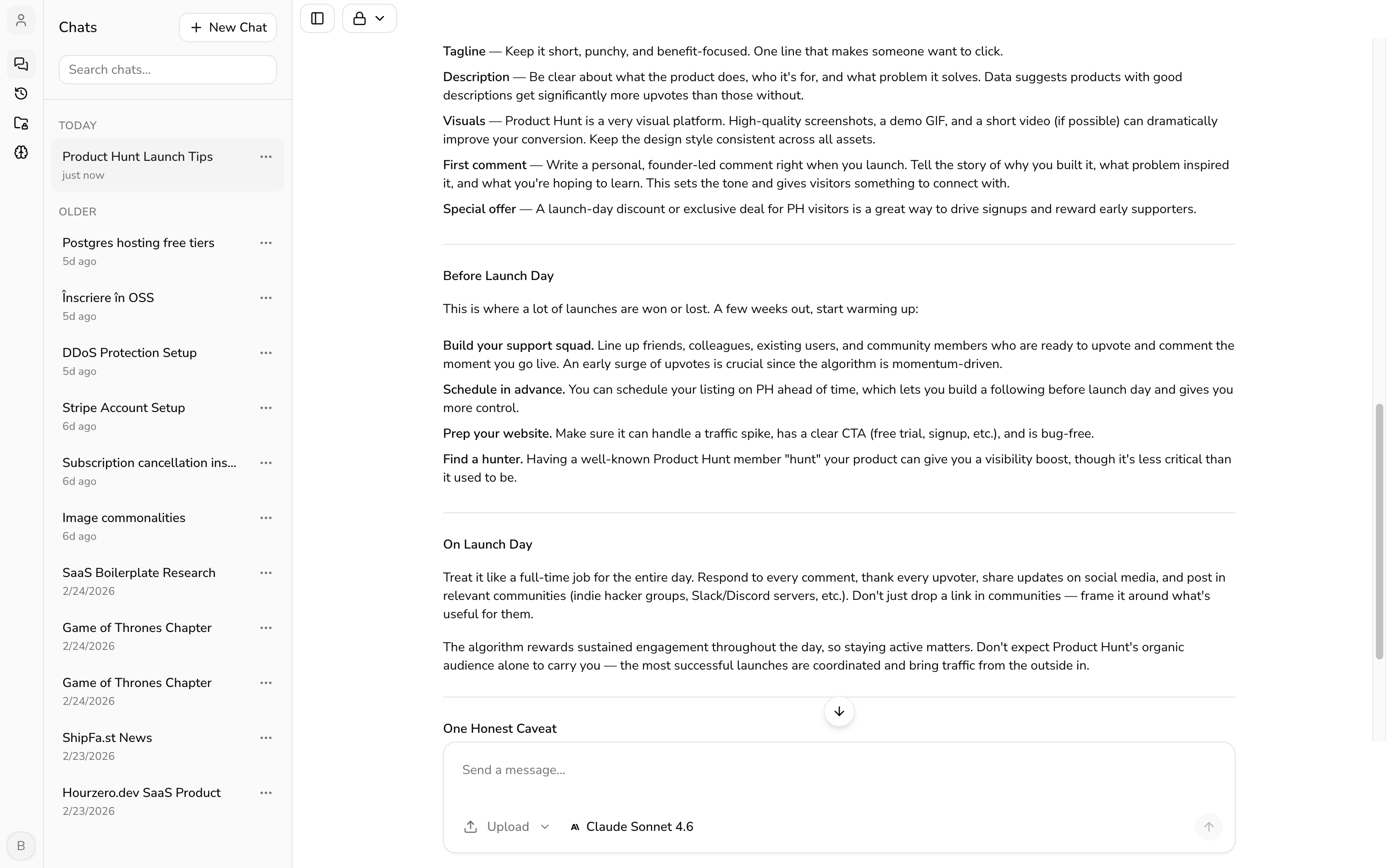 hourzero.dev - Screenshot 2 showing product features and functionality