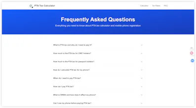 PTA Tax Calculator gallery image