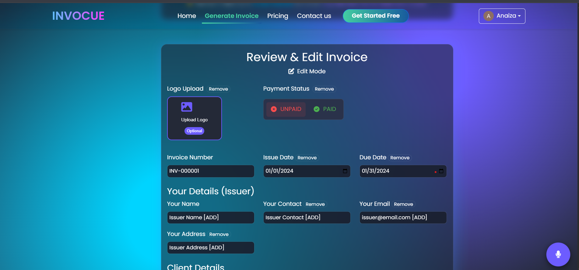 InvoCue gallery image