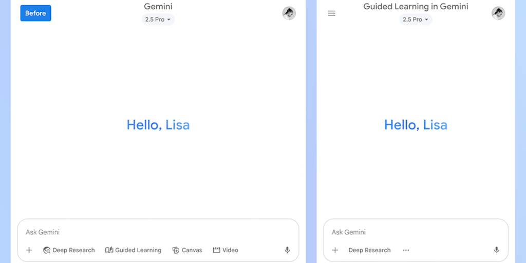 Guided Learning in Gemini