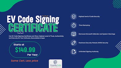 Trusted EV Code Signing Certificates gallery image