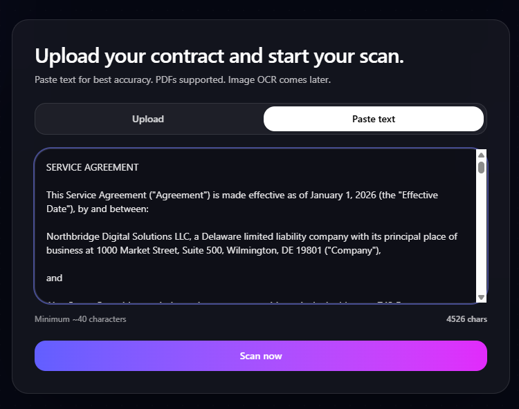 Explainmyterms.com - Main product screenshot demonstrating key features and user interface