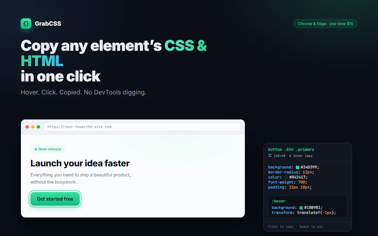 GrabCSS screenshot 2