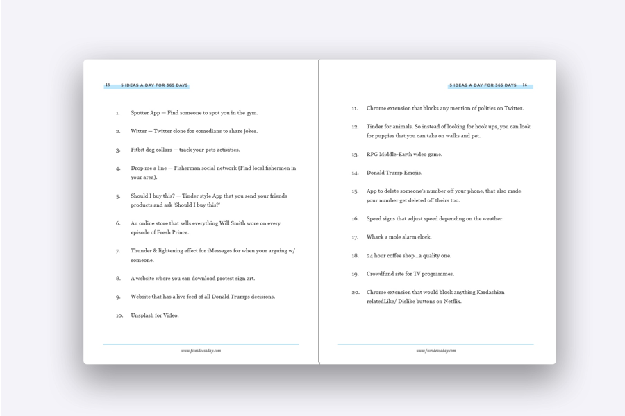 5 Ideas A Day Ebook gallery image