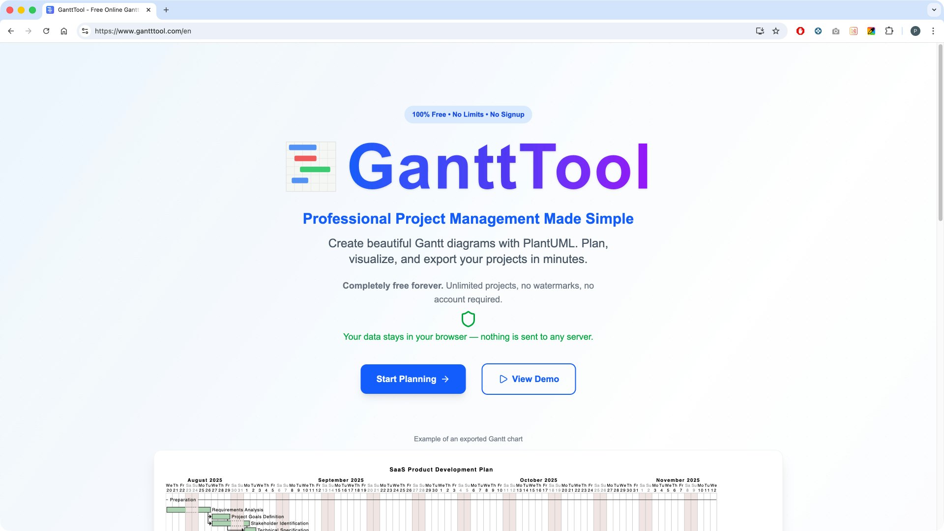 GanttTool gallery image