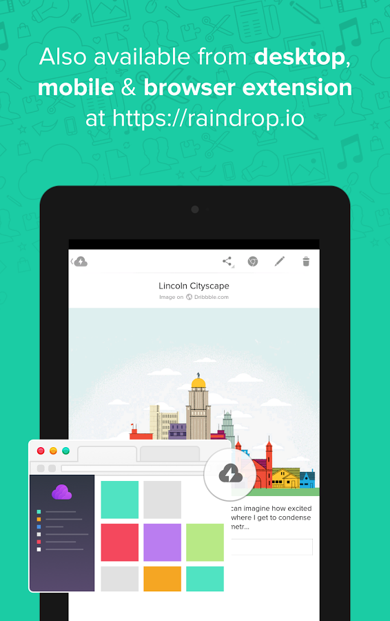 Raindrop.io New Material Design gallery image