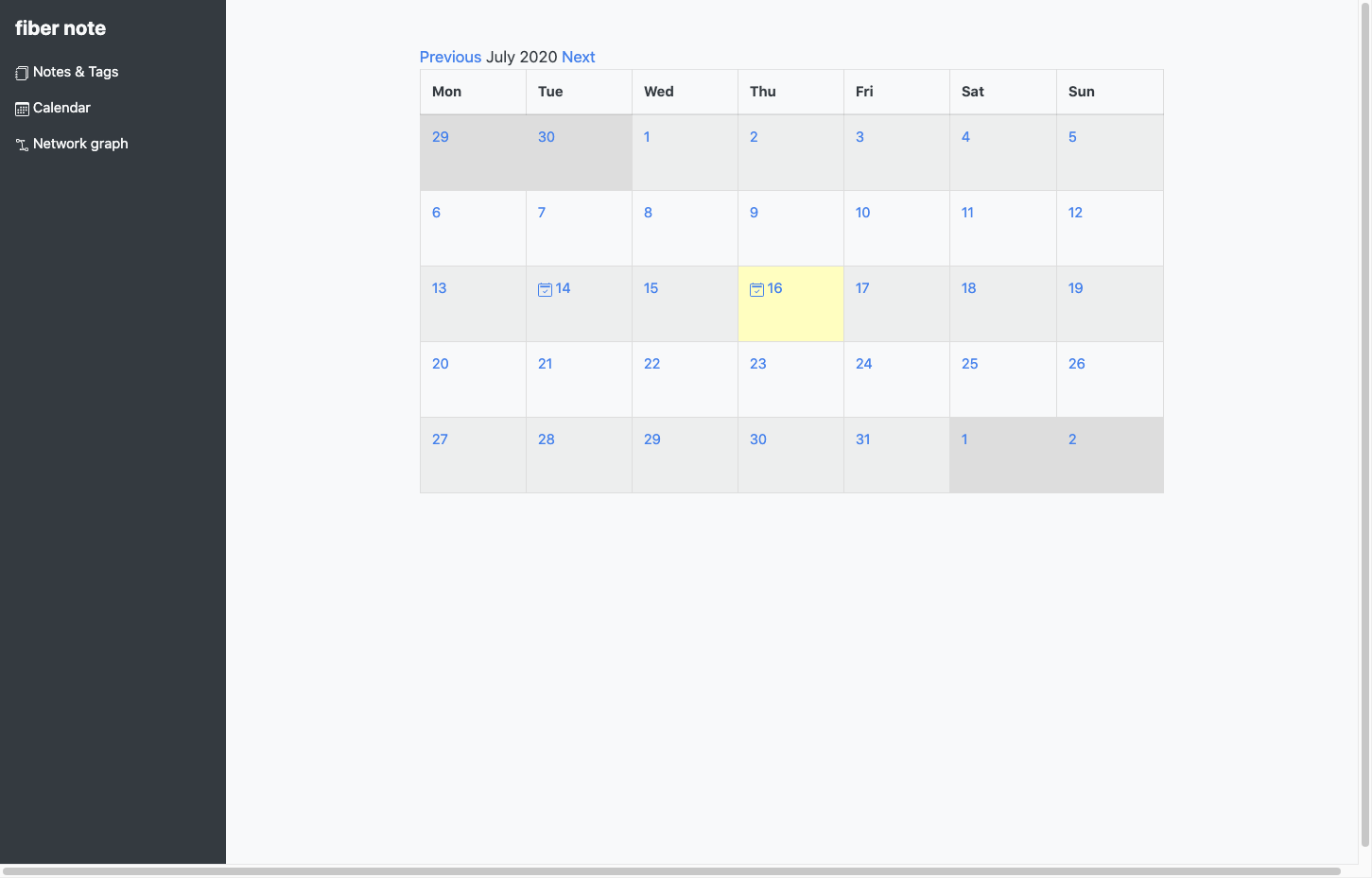 fiber note gallery image