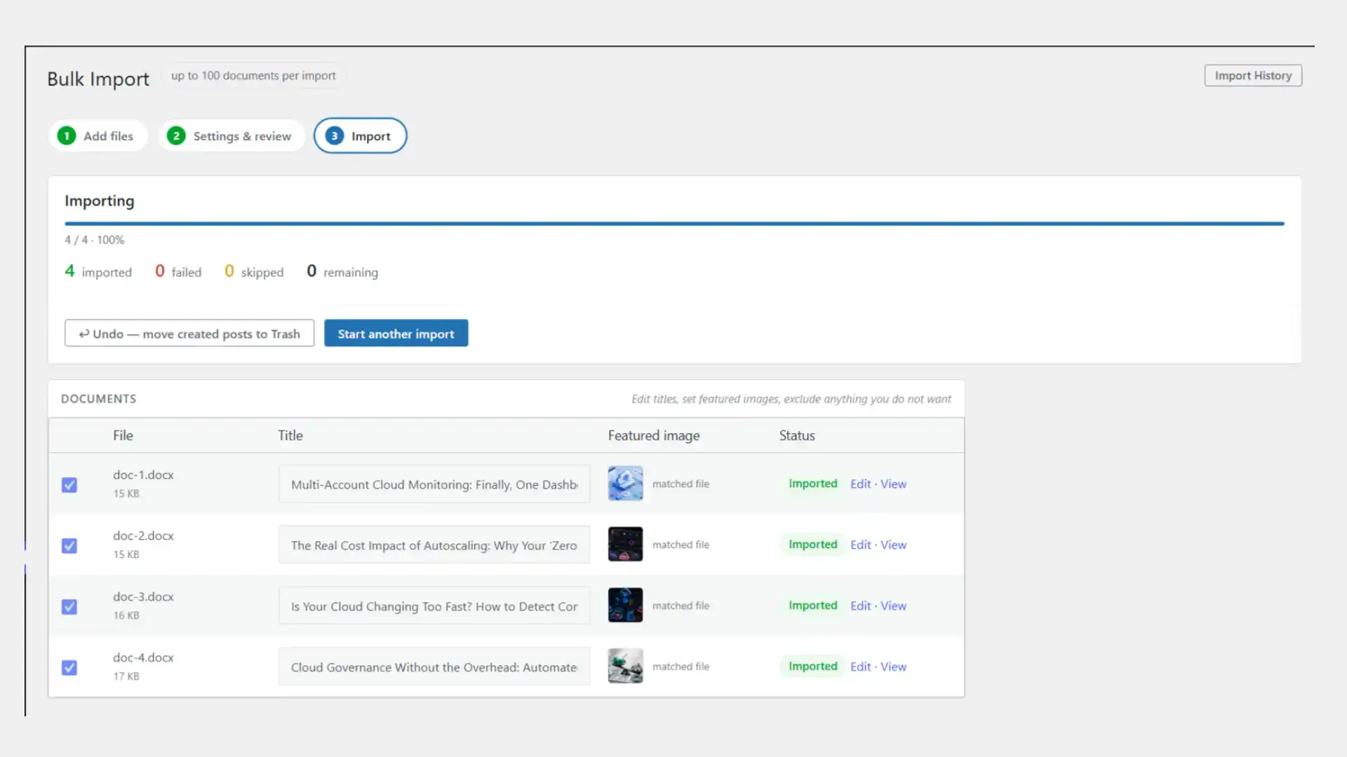 DocxToWP - WordPress Import & Schedule screenshot 5
