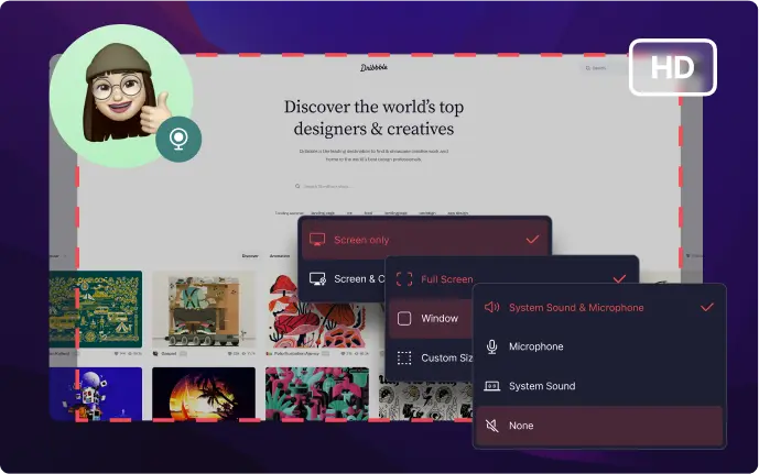 Dumpmediaスクリーンレコーダー - 透かしのないHDビデオで画面とウェブカメラを録画します。メディア3