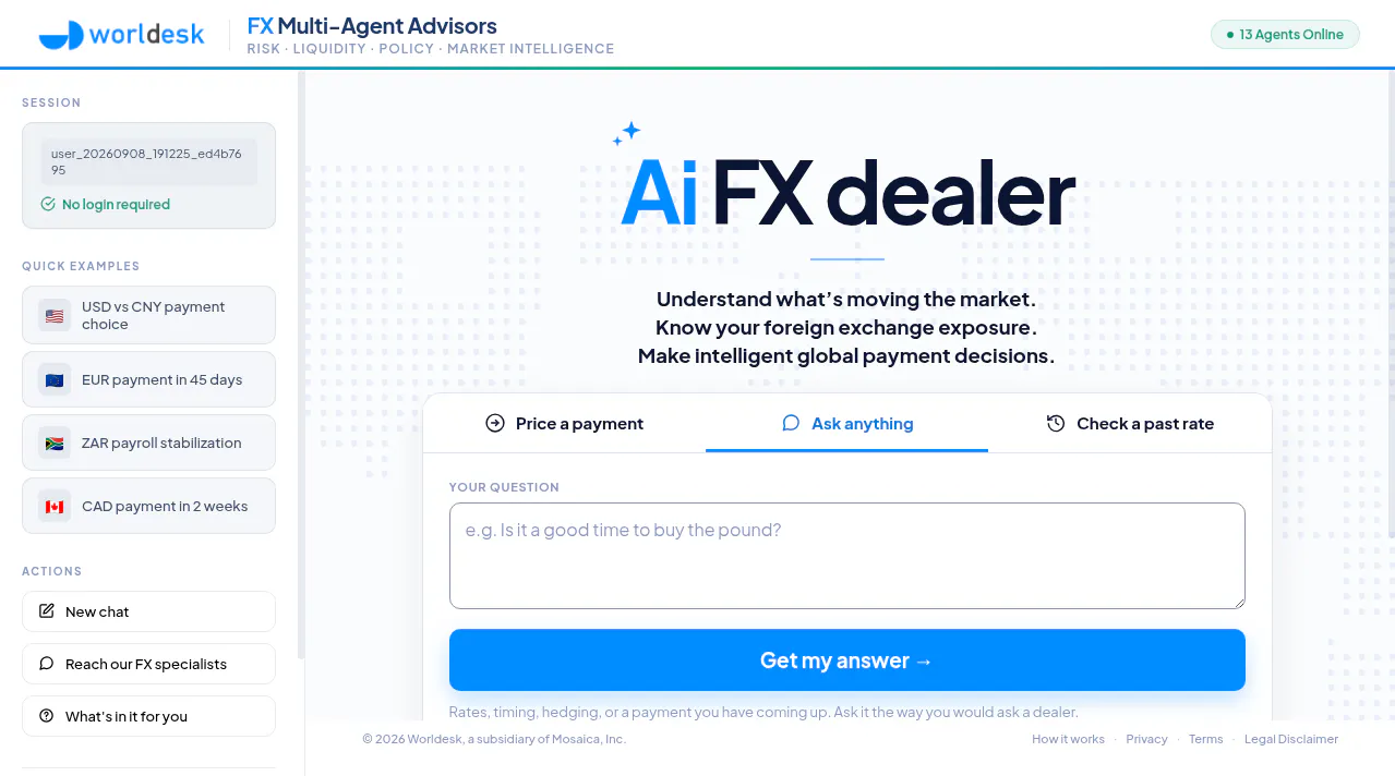 Worldesk AI FX Dealer gallery image