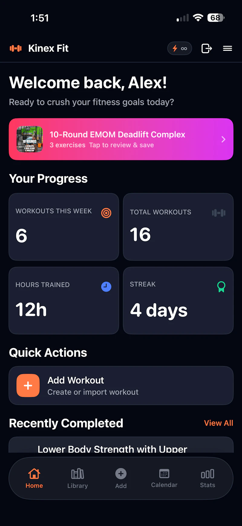 Kinex Fit screenshot 2