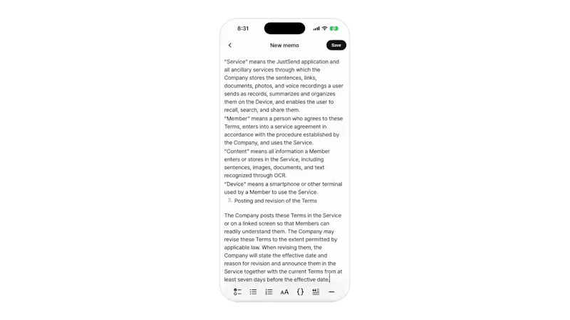 JustSend screenshot 1 (video preview)