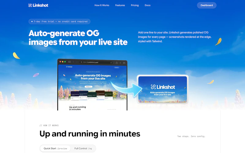 Linkshot — OG Images for Your Website screenshot 1