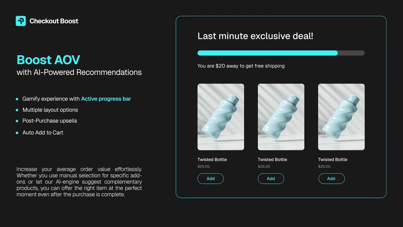 CheckoutBoost ‑ Rules & Upsell gallery image