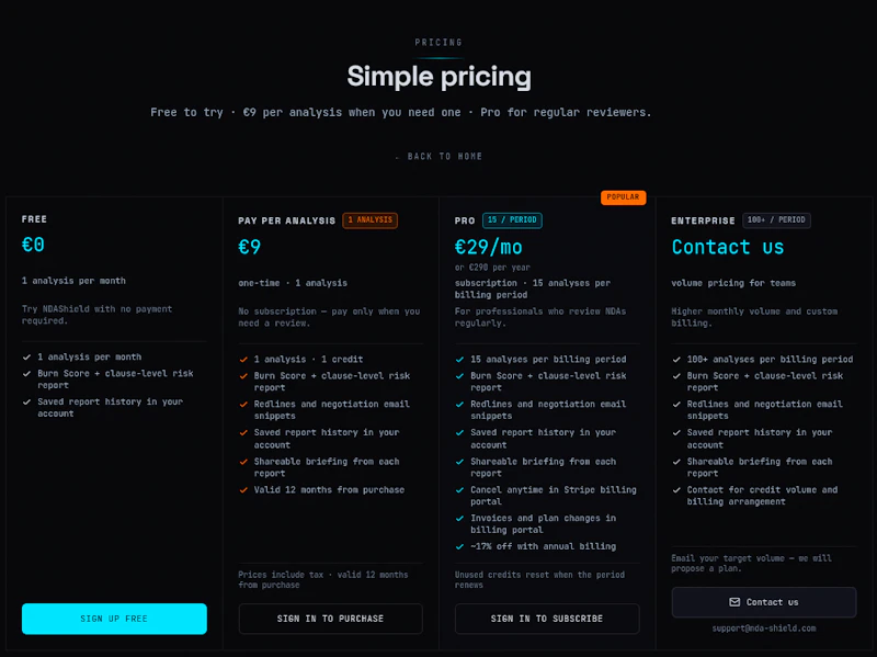 NDAshield: AI NDA Risk Analysis screenshot 5